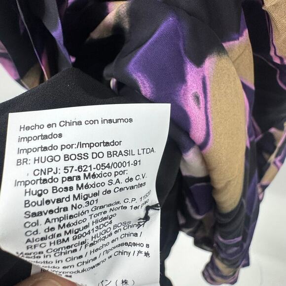 Boss Floral Tied-Waist Demaia Wrap Midi Dress Long Sleeve V Neck Size 4 NWOT - Picture 10 of 12